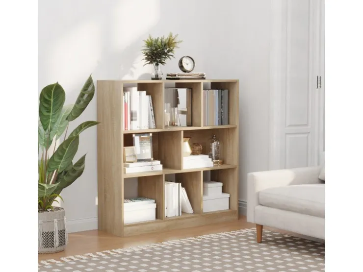 HOMCOM Bücherregal 3-Stöckige für Home-Office Wohnzimmer 97,5 x 30 x 100cm* Bücherregale
