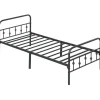 HOMCOM Bettrahmen Bettgestell Metall Schwarz 206,9L x 91,8B x 82,5H cm* Betten