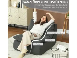 HOMCOM Bodenstuhl mit Einteiligem für Zuhause Büro 103L x 82B x 75H cm* Sofas