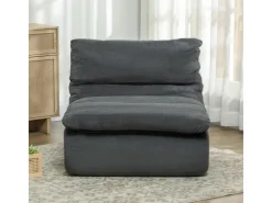 HOMCOM Bodenstuhl mit Einteiligem für Zuhause Büro 103L x 82B x 75H cm* Sofas