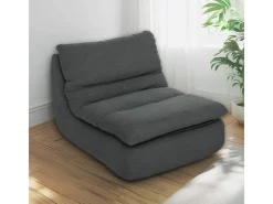 HOMCOM Bodenstuhl mit Einteiligem für Zuhause Büro 103L x 82B x 75H cm* Sofas