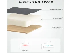 HOMCOM Bürostuhl mit Massagefunktion Mikrofaser-Stoff Schaumstoff 69L x 64B x 112-120H cm Grau* Stühle