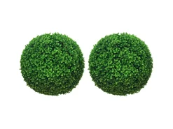 HOMCOM Buchsbaumkugel 2er Set für Indoor/Outdoor* Vasen
