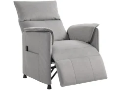 HOMCOM Elektrischer Relaxsessel Polyester Schaumstoff 83L x 80B x 104H cm Grau* Sessel