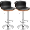 HOMCOM 2er-Set Barhocker mit Rückenlehne Drehbar* Hocker