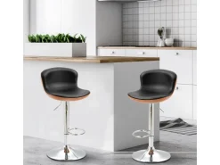 HOMCOM 2er-Set Barhocker mit Rückenlehne Drehbar* Hocker