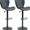 HOMCOM 2er-Set Barstuhl Barhocker Bistrohocker