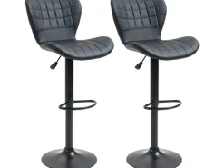 HOMCOM 2er-Set Barstuhl Barhocker Bistrohocker