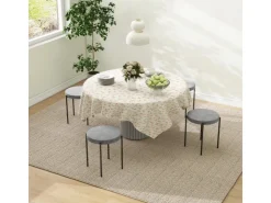 HOMCOM 4er-Set Hocker Metall* Hocker