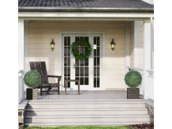 HOMCOM 2er-Set Lavendel Künstliche Pflanzen mit UV Schutz