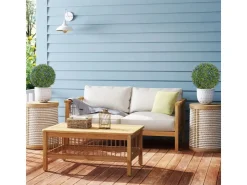 HOMCOM 2er-Set Lavendel Künstliche Pflanzen mit UV Schutz