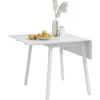 HOMCOM Esstisch für 2-4 Personen Kiefernholz Weiß 110L x 86B x 75H cm* Tische