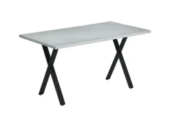 HOMCOM Esstisch mit Steinoptik für 6 Personen Stahlbeine Grau 140 x 80 x 76 cm* Tische