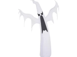 HOMCOM Halloween Aufblasbares Gespenst mit LEDs 130 x 30 x 180 cm* Dekorative Figuren