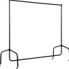 HOMCOM Kleiderständer Wäscheständer Rollgarderobe 150 x 60 x 170 cm