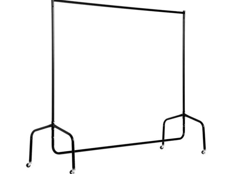 HOMCOM Kleiderständer Wäscheständer Rollgarderobe 150 x 60 x 170 cm
