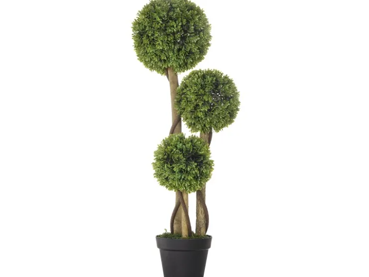 HOMCOM Künstliche Pflanze 90 cm mit Blumentopf Hellgrün* Kunstpflanzen
