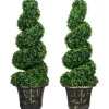 HOMCOM Künstliche Pflanzen 2er-Set mit Blumentopf 90 cm* Kunstpflanzen