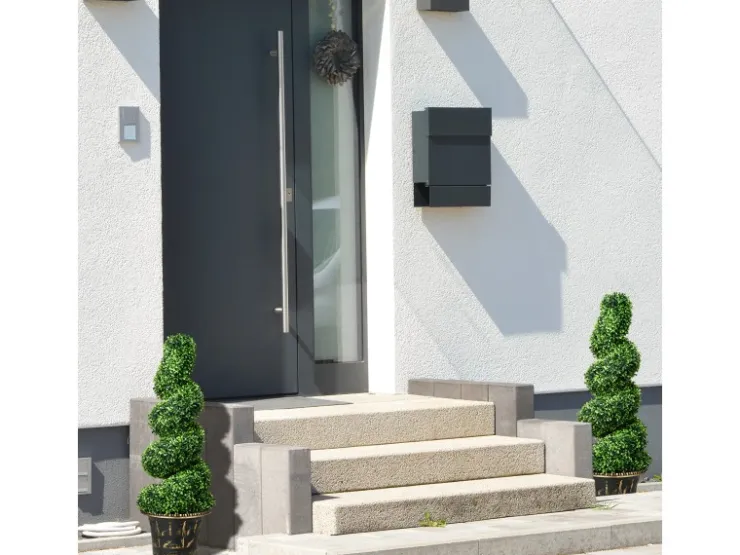 HOMCOM Künstliche Pflanzen 2er-Set mit Blumentopf 90 cm* Kunstpflanzen