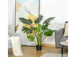HOMCOM Künstliche Pflanzen 110 cm mit Kunststofftopf