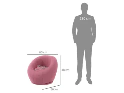 HOMCOM Loungesessel Drehbarer Plüschsessel* Sofas