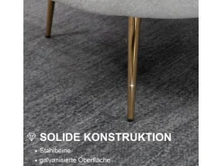 HOMCOM Polstersessel Polyester Schaumstoff Weiß 79L x 77B x 77H cm* Sessel