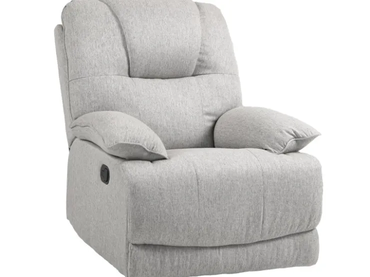 HOMCOM Relaxsessel mit Liegefunktion Fußstütze Taschenfederkern* Sofas