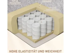 HOMCOM Relaxsessel mit Liegefunktion Fußstütze Taschenfederkern* Sofas