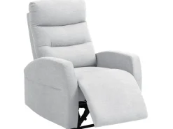 HOMCOM Relaxsessel mit Liegefunktion Polyester 76L x 93B x 103H cm Hellgrau