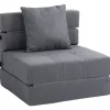 HOMCOM Schlafsessel Klappbar 2-in-1 mit Bettfunktion Kissen