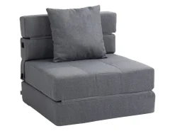 HOMCOM Schlafsessel Klappbar 2-in-1 mit Bettfunktion Kissen