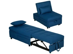 HOMCOM Schlafsessel Polyester Schaumstoff 65,5L x 104B x 81H cm