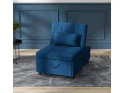 HOMCOM Schlafsessel Polyester Schaumstoff 65,5L x 104B x 81H cm