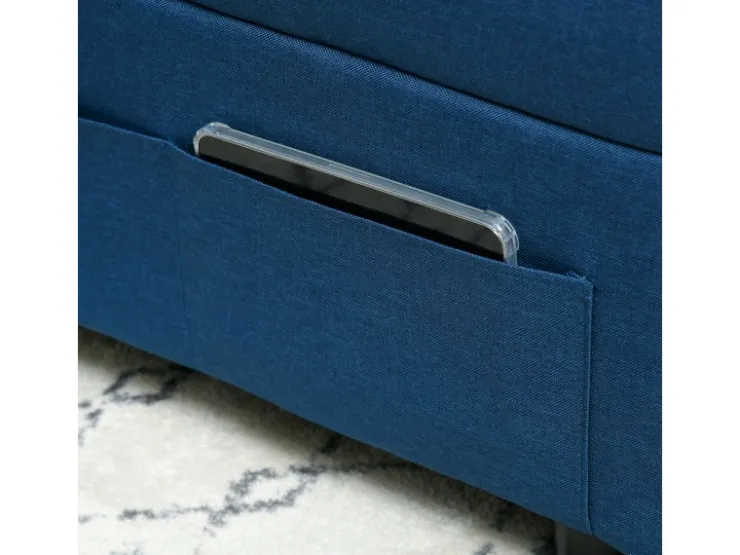 HOMCOM Schlafsessel Polyester Schaumstoff 65,5L x 104B x 81H cm