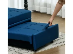 HOMCOM Schlafsessel Polyester Schaumstoff 65,5L x 104B x 81H cm