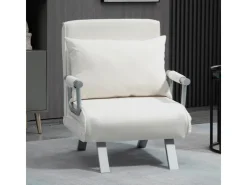 HOMCOM Schlafsofa mit Armlehne 3-in-1 Multifunktion 65 x 69 x 80 cm