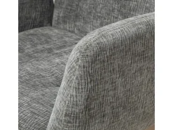 HOMCOM Sessel Drehbar Loungesessel mit Armlehne für Wohnzimmer Schlafzimmer Dunkelgrau
