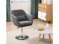 HOMCOM Sessel mit Armlehne Polyester 60B x 60T x 79-91H cm