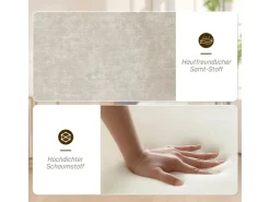 HOMCOM Sessel Wohnzimmer Loungesessel mit Stahlbeine Samtoptik für Schlafzimmer Beige