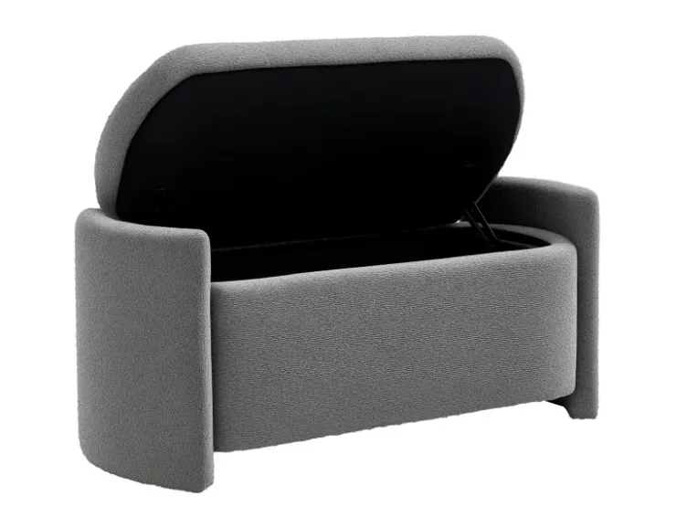 HOMCOM Sitzbank Bettbank mit Stauraum Polsterbank 105 x 44 x 45 cm