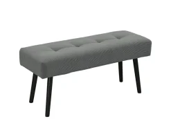 HOMCOM Sitzbank Polsterbank Cordbezug Getuftete Bettbank 100 x 36 x 45 cm