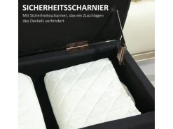 HOMCOM Sitzbank Polsterbank mit Stauraum Truhenbank 100 x 40 x 44 cm* Hocker