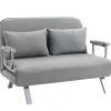 HOMCOM 2-Sitzer Schlafsofa mit Armlehne 111 x 80 x 78cm* Sofas