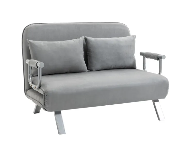 HOMCOM 2-Sitzer Schlafsofa mit Armlehne 111 x 80 x 78cm* Sofas