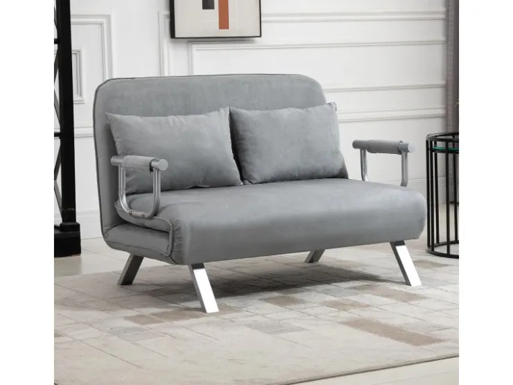 HOMCOM 2-Sitzer Schlafsofa mit Armlehne 111 x 80 x 78cm* Sofas