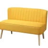 HOMCOM 2-Sitzer Stoffsofa Holz Schaumstoff 117 x 56,5 x 77 cm* Sofas