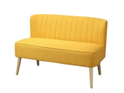 HOMCOM 2-Sitzer Stoffsofa Holz Schaumstoff 117 x 56,5 x 77 cm* Sofas