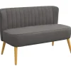 HOMCOM 2-Sitzer Stoffsofa Holz 117 x 56,5 x 77cm* Sofas