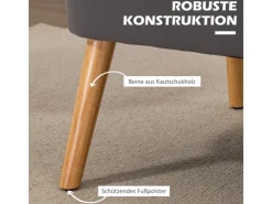 HOMCOM 2-Sitzer Stoffsofa Holz 117 x 56,5 x 77cm* Sofas