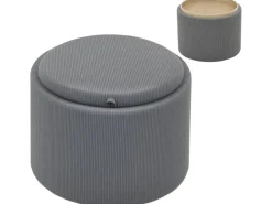HOMCOM Sitzhocker mit Stauraum Hocker Polyester 56 x 56 x 42 cm* Hocker